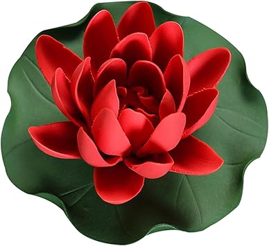Incense Burner, Incense Holder for Sticks,Pretty Home Ceramic Lotus Candle Holder Handmade Petals Style Flower Tea Lights Holder Home & Table top Decoration,I