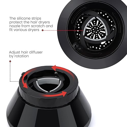 Miniatura 5 de Segbeauty Difusor de pelo plegable universal, plegable de viaje, ajustable, de secado rápido, difusor de secado rápido, accesorio portátil para