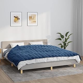 VACARX Manta con peso azul, 155 x 220 cm, 11 kg, color azul