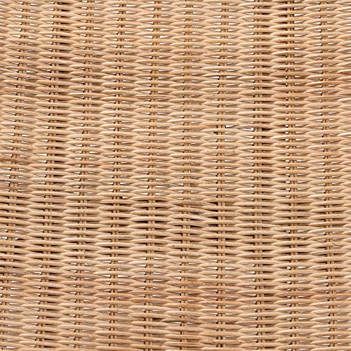 Baxton Studio Herrara Modern Bohemian Natural Brown Antique Rattan Foldable Lounge Chair by bali & pari - Image 8