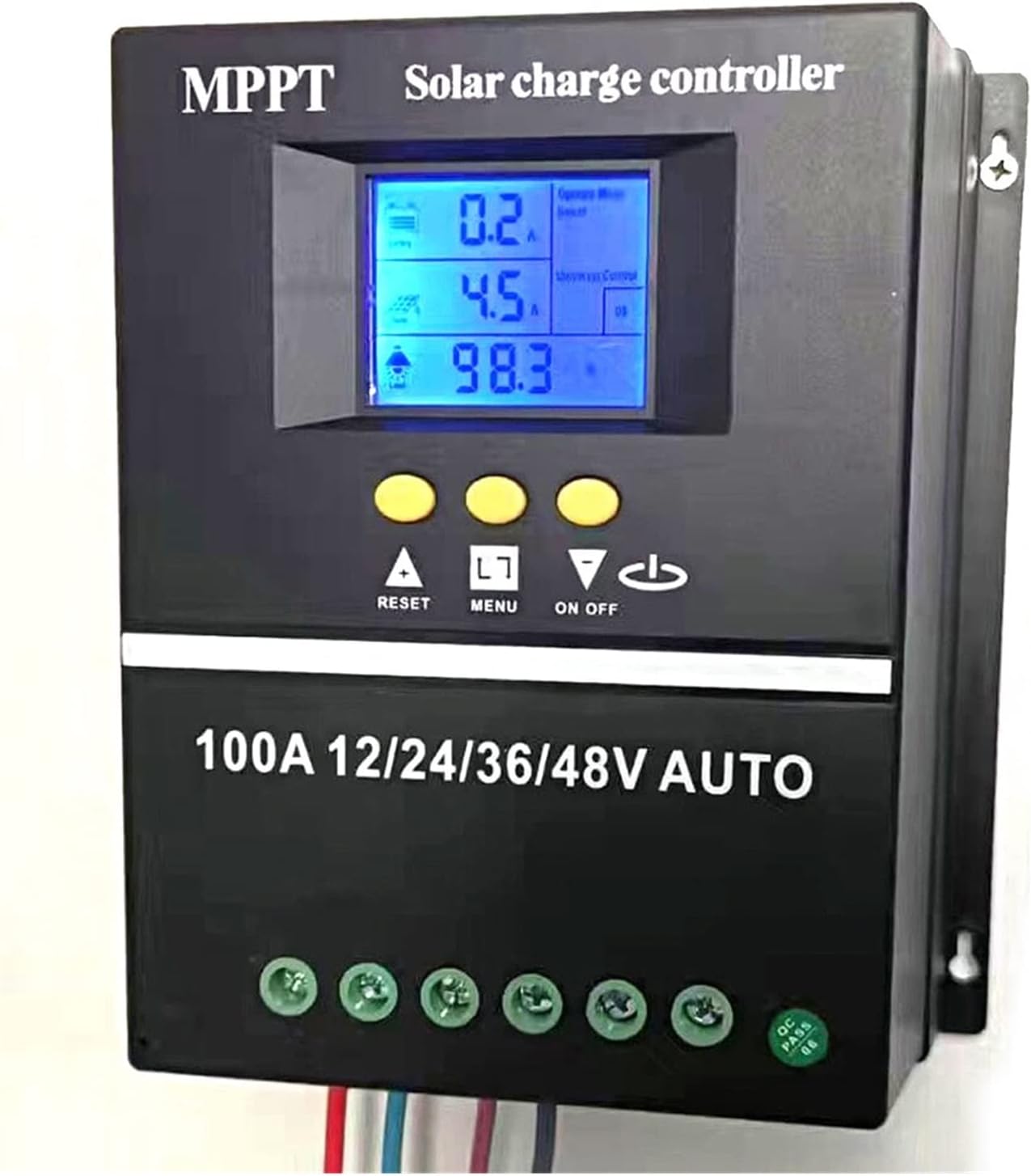 Contrôleur de charge solaire 80A, régulateur de charge solaire photovoltaïque MPPT L-80 avec écran à cristaux liquides PWM Regulador 12V/24V, régulateur intelligent de batterie de panneau solaire