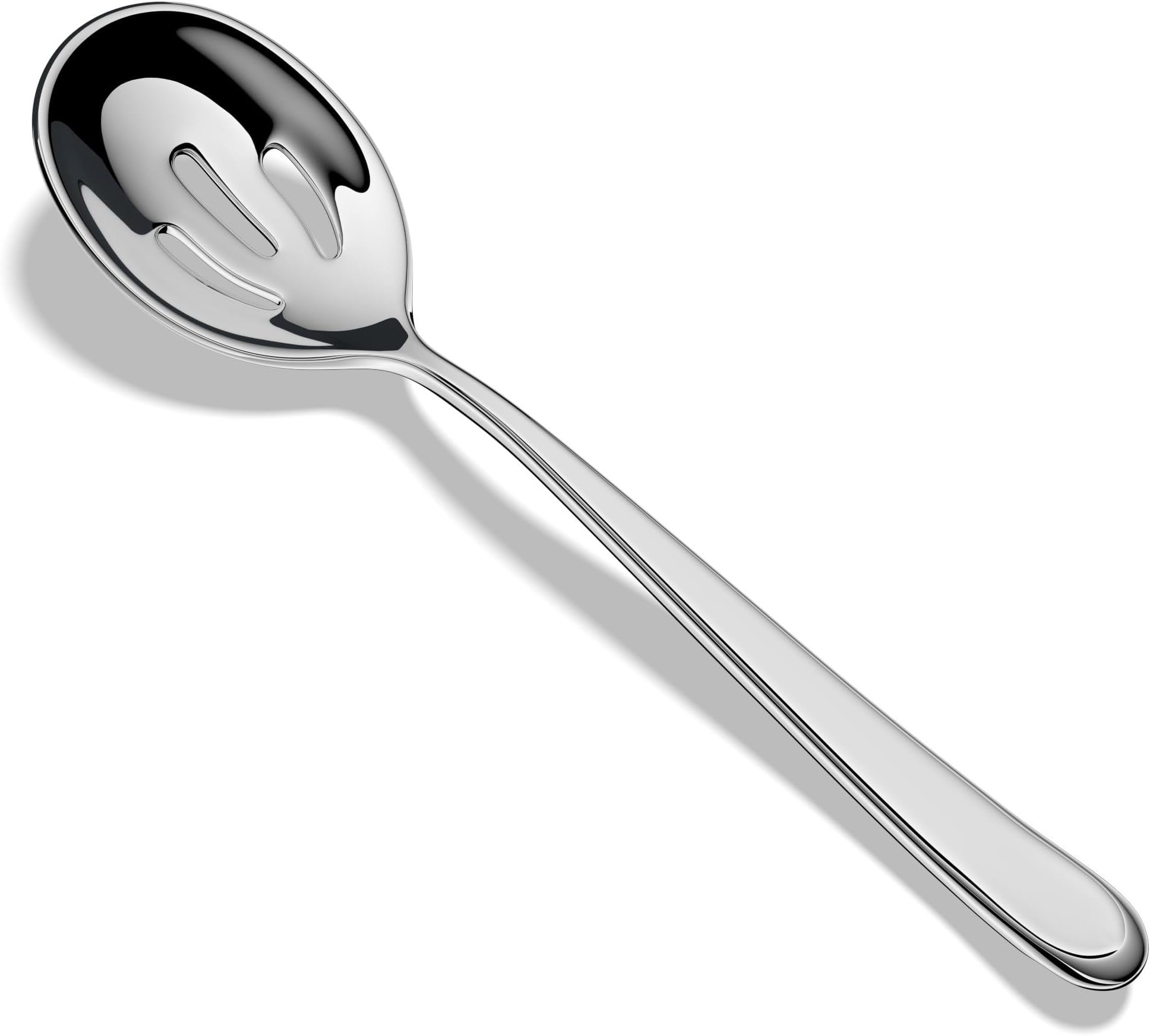 Slotted Serving Spoons,18/10 Stainless Steel Pierced Serving Spoon,8.6 Inch,Set of 4,Heavy Duty and Dishwasher Safe