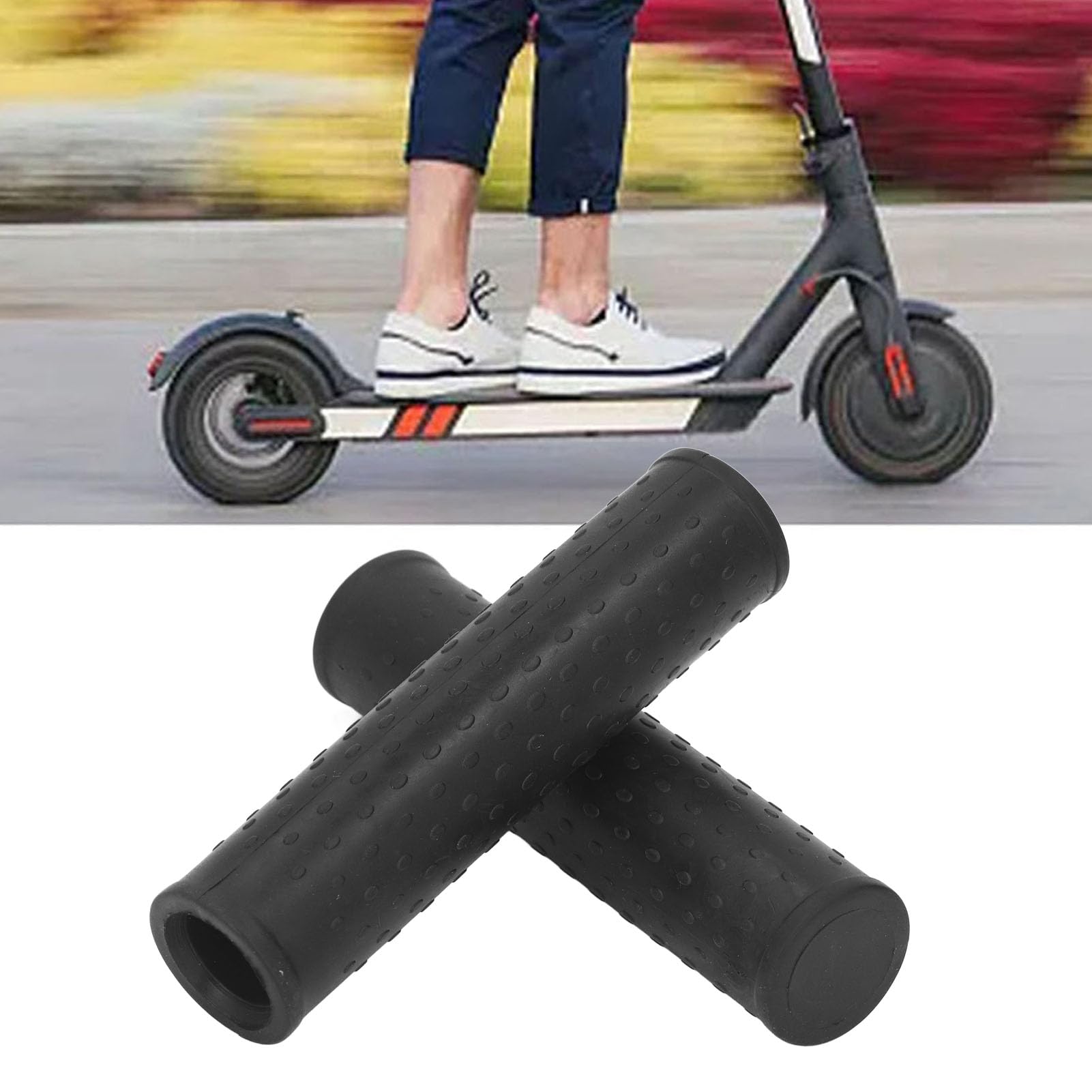 2 x manopole per manubrio monopattino elettrico, manopole per manubrio per Ninebot G30 Max, accessori per monopattino elettrico con impugnatura in silicone