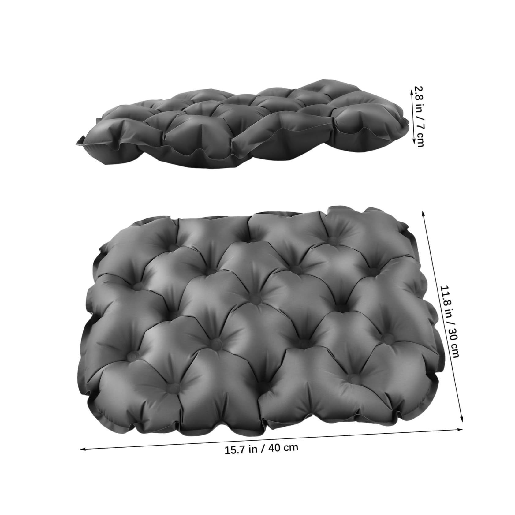 ibasenice Outdoors Inflatable Seat Pad Portable for Camping Hiking Car Travel Pouch