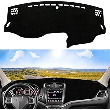 Custom Dash Cover Fit for Dodge Journey 2011-2020 Non-Slip Interior Decoration Sunshade Glare UV Rays Protector Dashboard Mat Carpet Accessories Black Edge