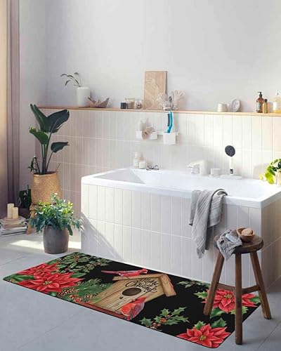 Miniatura 5 de Tapete de baño de Navidad para bañera, antideslizante, de secado rápido y absorbente, tierra de diatomeas, fregadero, dormitorio, cocina, tapete