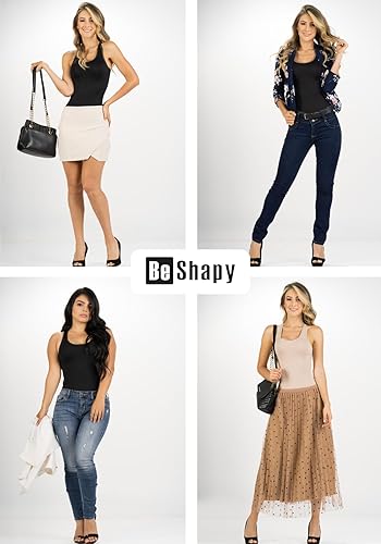 Miniatura 3 de BeShapy BDBA001 - Body sin costuras para mujer, con control de abdomen, moldeador de cuerpo, camiseta sin mangas