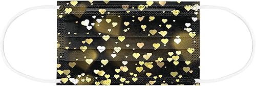 Miniatura 5 de Paquete de 100 mascarillas faciales desechables de San Valentín para adultos Día de San Valentín vacaciones mujeres Reina de corazones para fiestas
