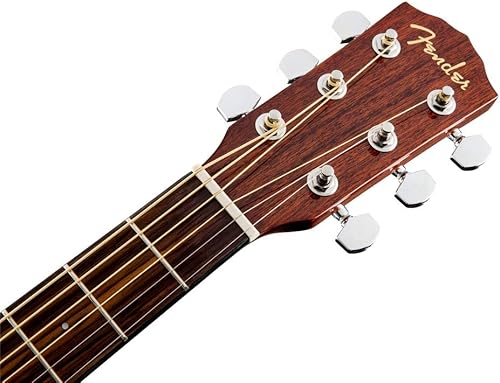Miniatura 7 de Fender CD-60SCE - Guitarra eléctrica acústica de caoba Dreadnought Cutaway, con 2 años de garantía, sistema de pastilla y preamplificador Fishman,