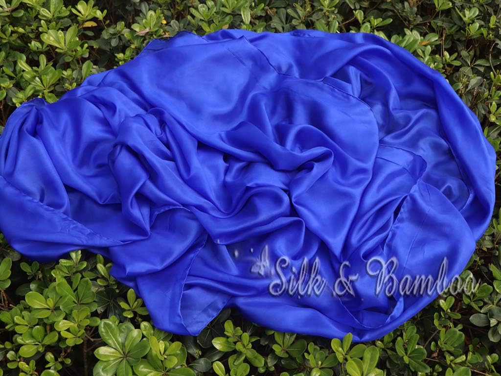 Winged Sirenny 3yds x 54" Large Belly Dance Silk Veil, Real Sheer Silk Luxury Bellydance Scarf with Hand Rolled Edges