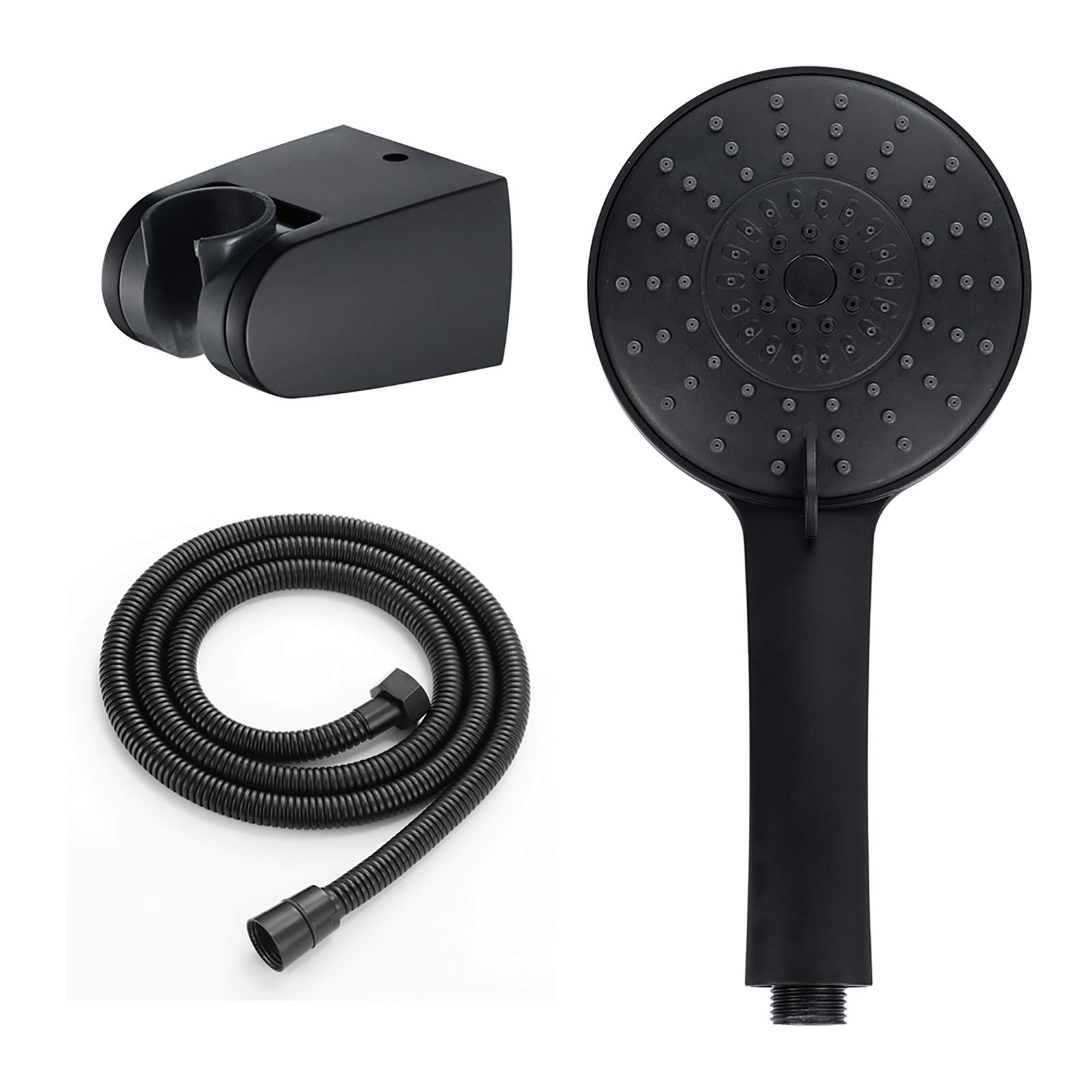 Rociador de Ducha de Mano Cromado para Ducha Rociadores de Ducha de Mano de Alta Presión Rociador de Ducha de Mano Universal de Alto Flujo con Soporte de Ducha de Manguera de 1,5 M