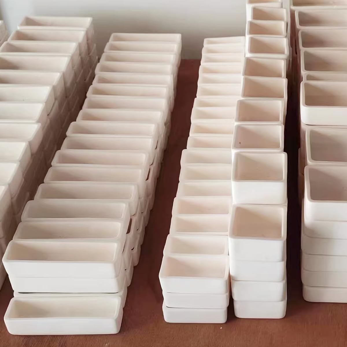 Quadratischer Keramiktiegel aus Aluminiumoxid – Al₂O₃ ≥ 99% for wissenschaftliche Forschung, hohe Temperaturbeständigkeit, 1 Stück(120x120x50mm/520ml)