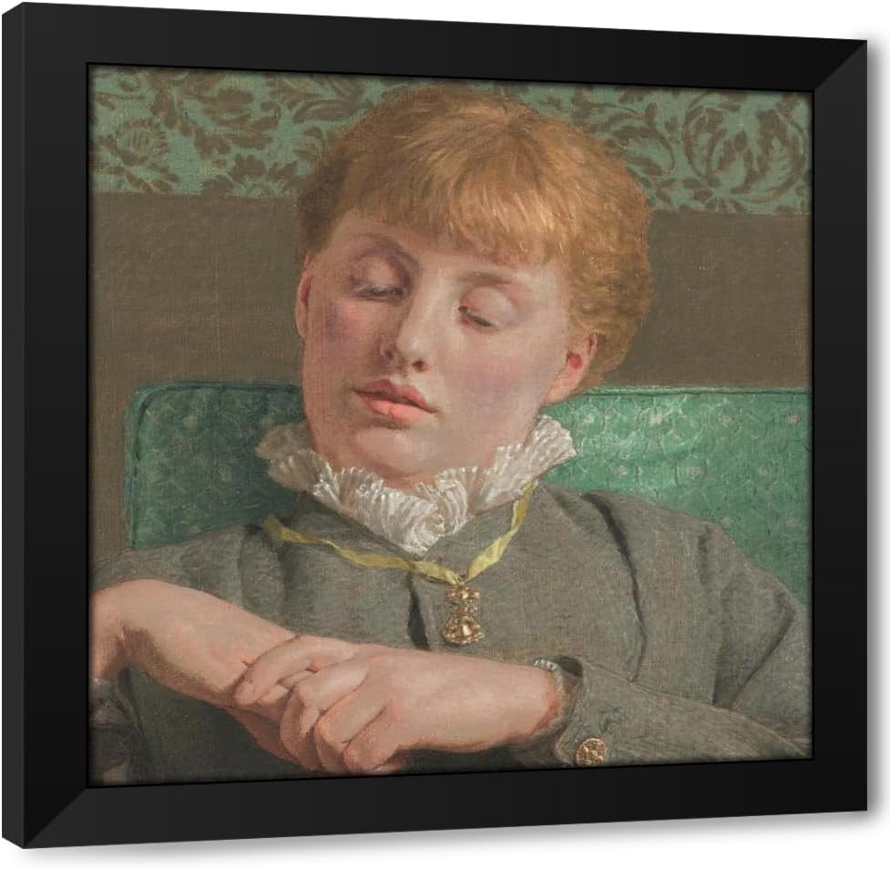 ArtDirect Meditation Custom Framed Art Print Giclee Print or Canvas Options with Various Sizes and Customization by Albert Joseph Moore
