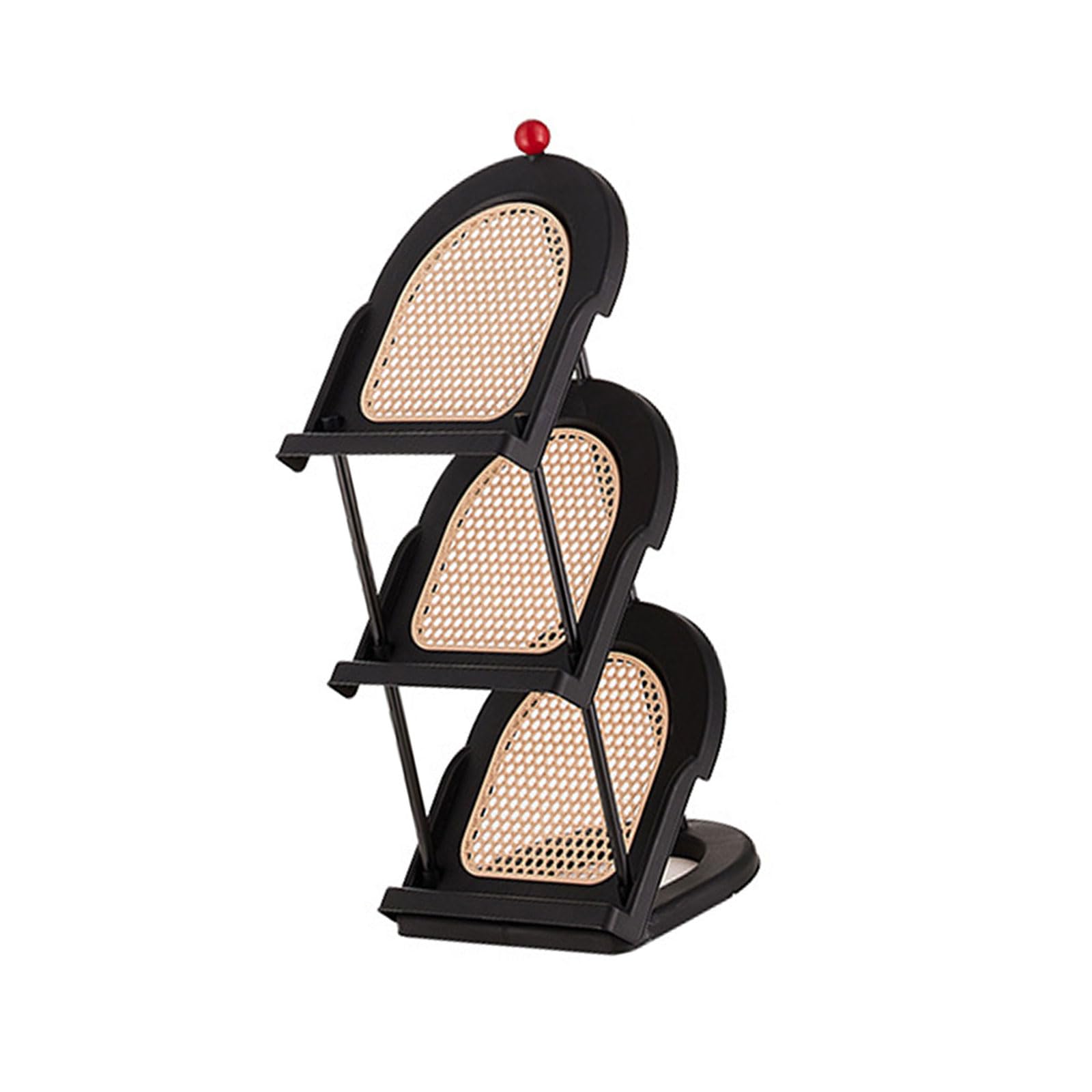Nucelit Multi Layer Slanted Insert Design Footwear Rack Easy Access Organized Placement Solution Vertical Shoe Rack Angled Shoe