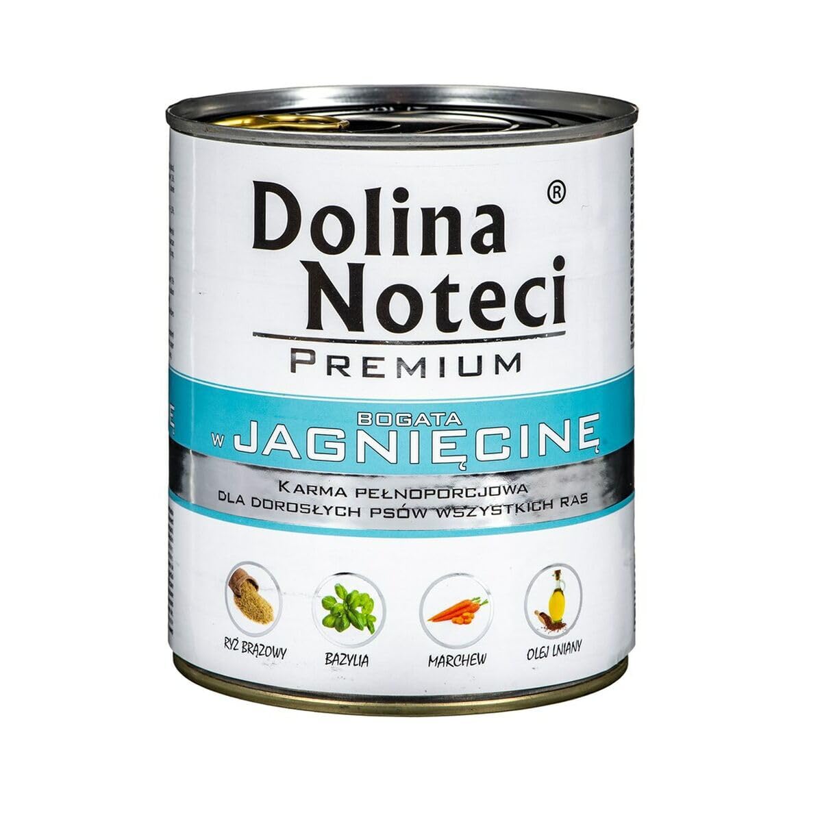 DOLINA NOTECI Mokra karma dla psa bogata w jagnięcinę puszka 800 g
