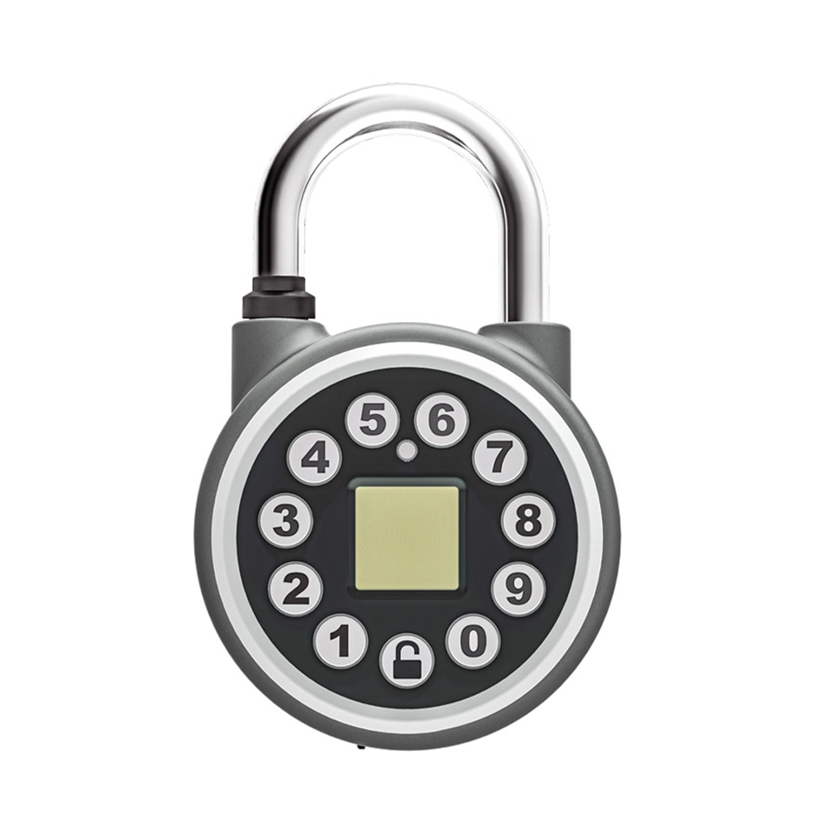 Dignife One Color Smart Door Lock, Outdoor Waterproof Fingerprint Password Padlock Electronic Lock For Dormitory Cabinet And Gate Use