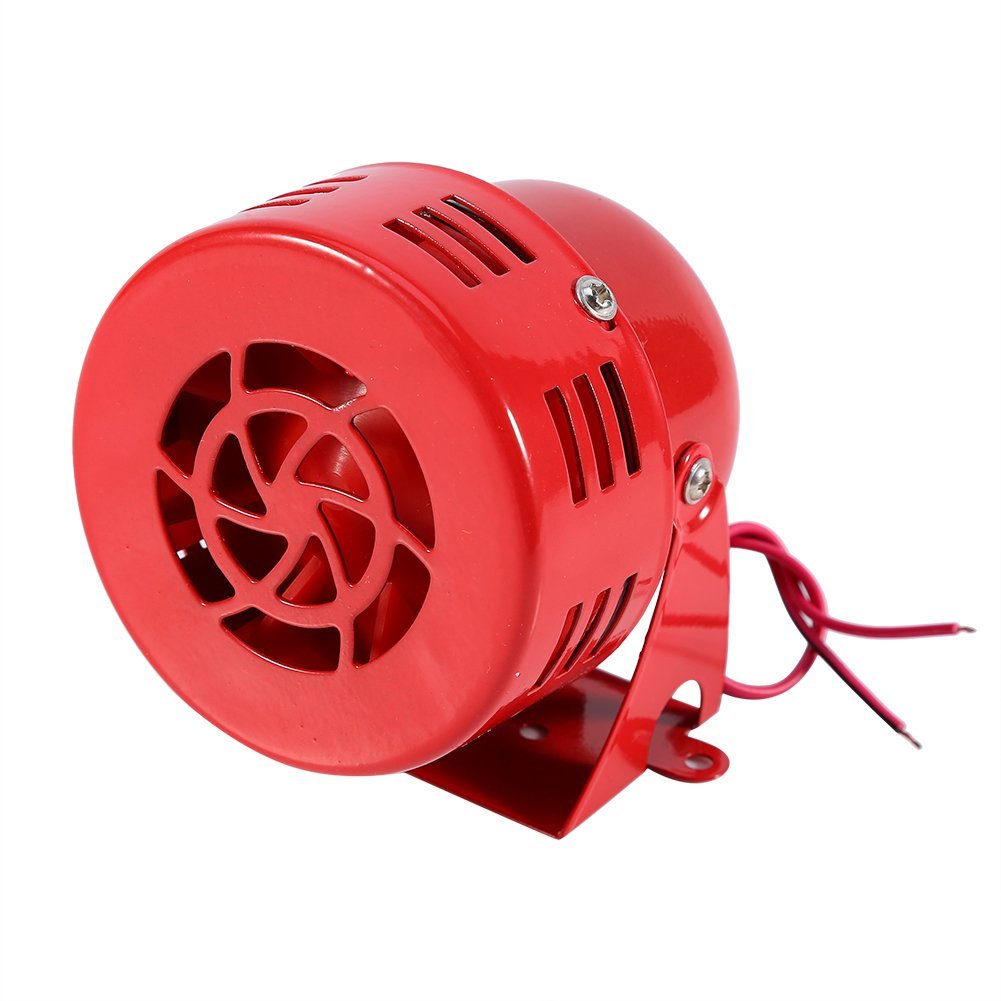 Corno forte 12V 110dB Electric Car Truck Moto guidato Freno motore Air Raid Sirena Corno allarme forte rosso 50s