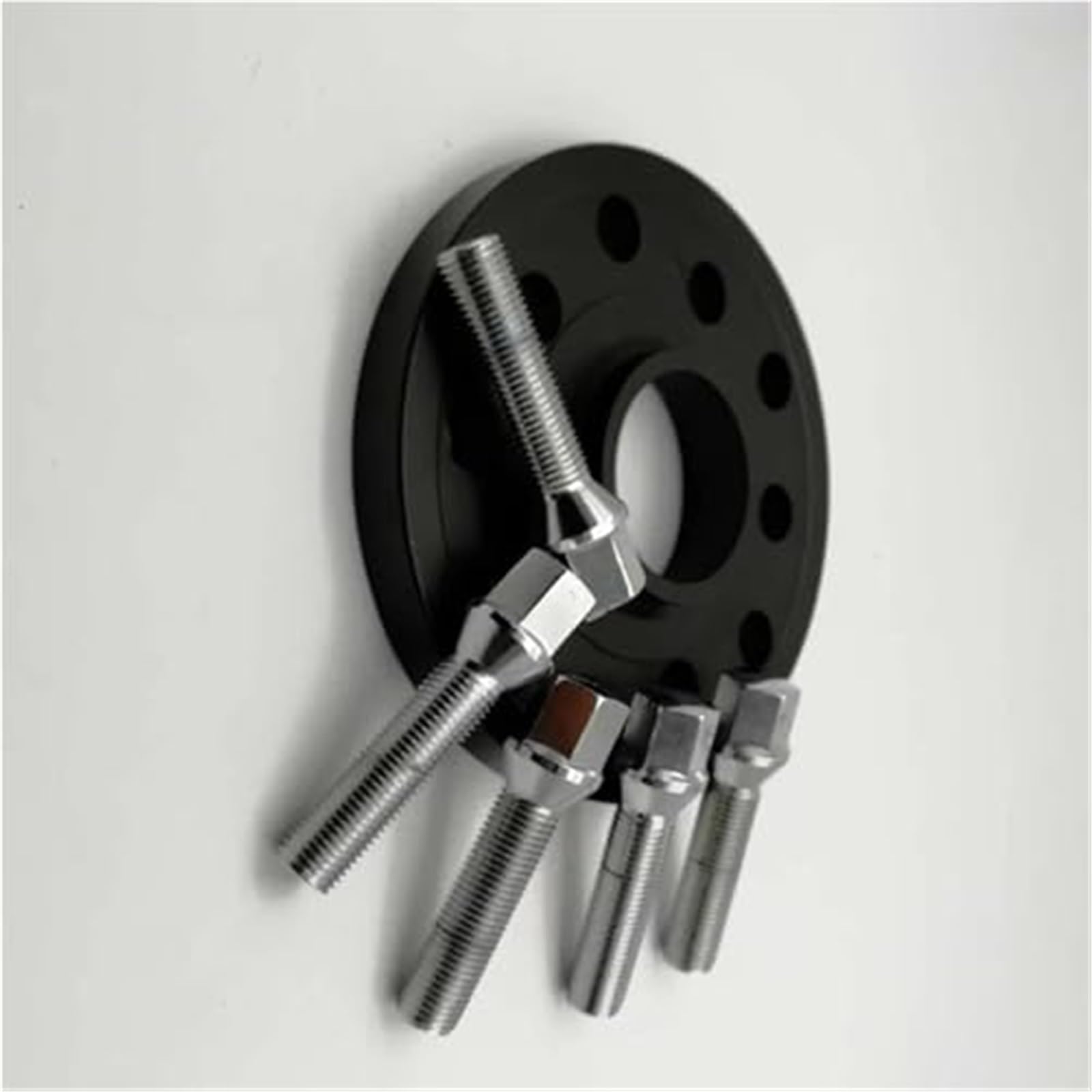 Zestaw dystansowy do kół 5x112 Hubcentric 66.6 Aluminiowy adapter do kół, do separatorów samochodowych, podkładek, płyt Zestaw dystansów do kół(BLACK 15mm)