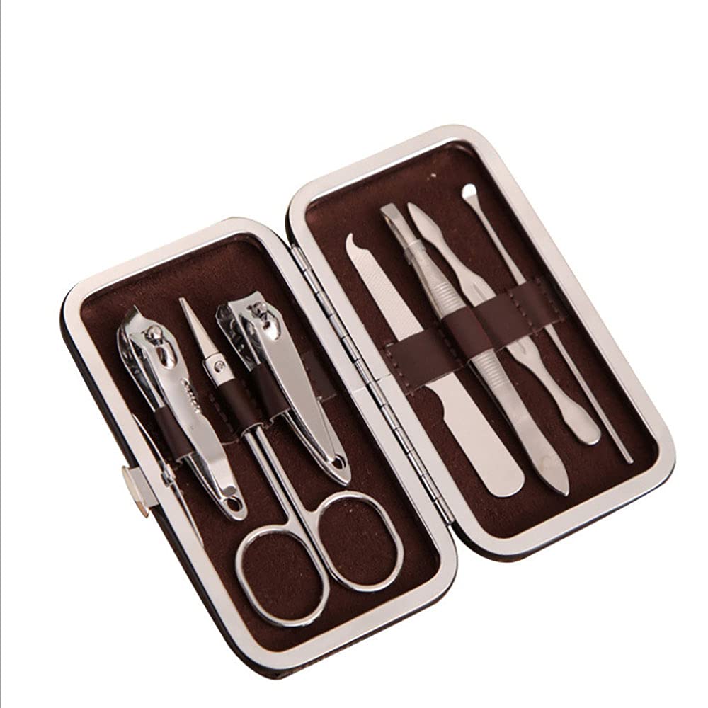 Ensemble d'acier inoxydable de 7pcs durable et résistant pour ongles