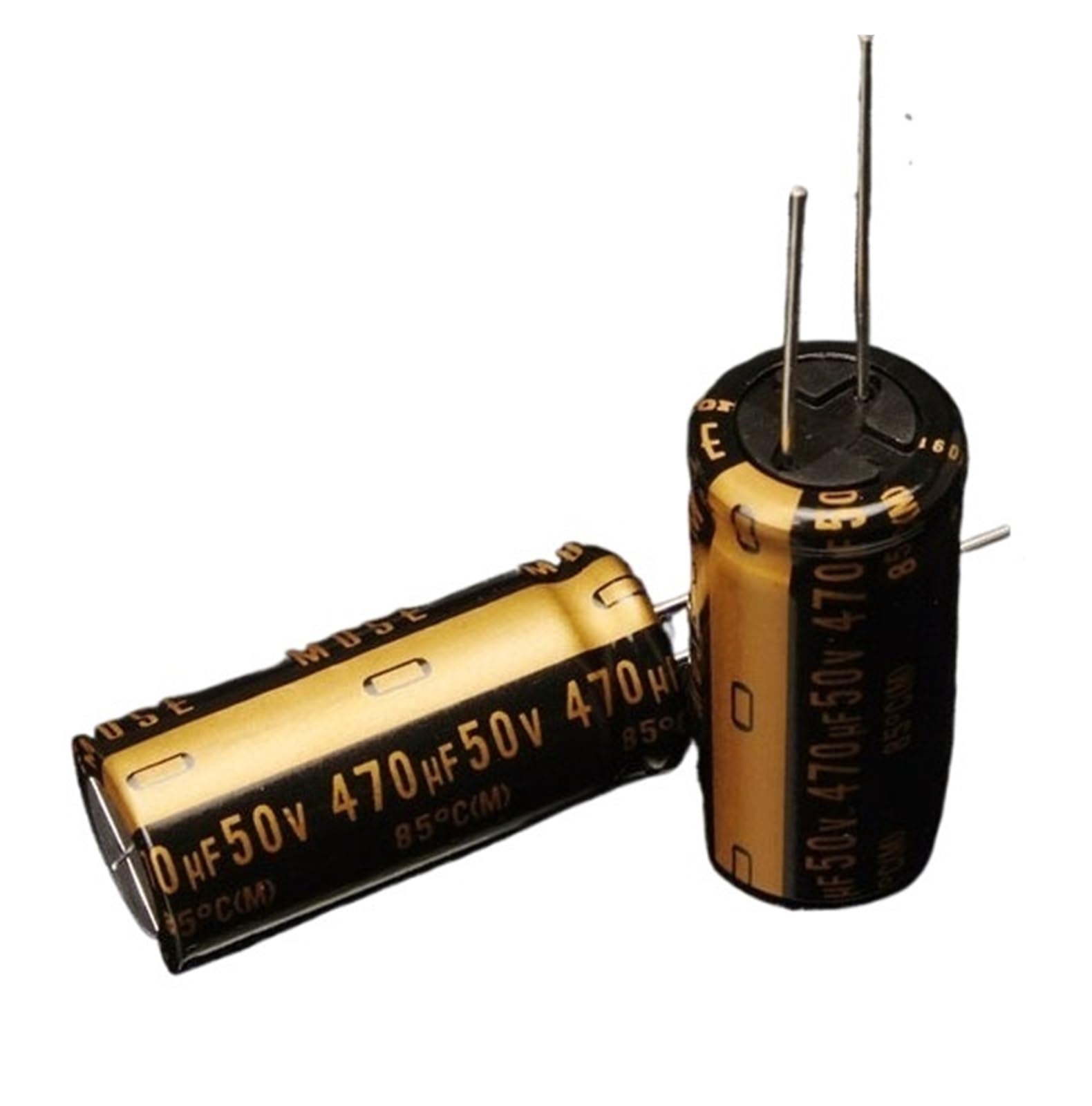 LEOTNNDQ 1pcs 50V470UF Copper Foot Audio Coupling Filter Electrolytic Capacitor