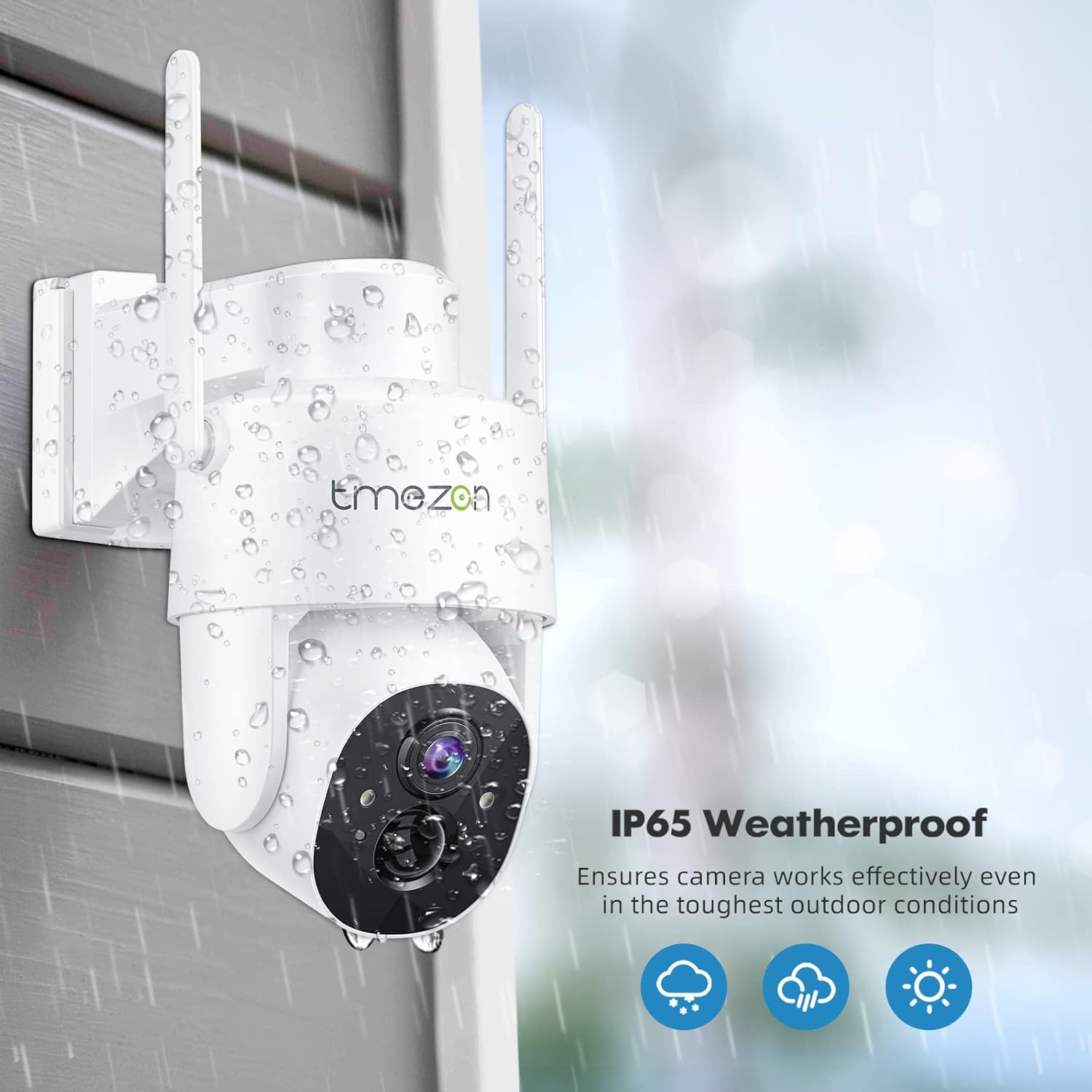 IP65 Weatherproof TMEZON Security Camera