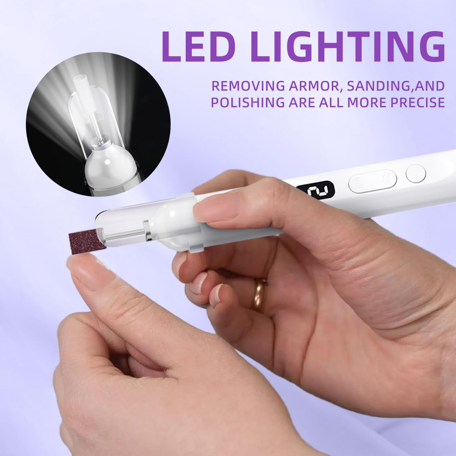 Kit acrilico per unghie in polvere acrilica: grande polvere acrilica per unghie da 30 g in 4 colori, lima elettrica e lampade UV per unghie in gel, liquido acrilico da 75 ml e dito per esercitazione