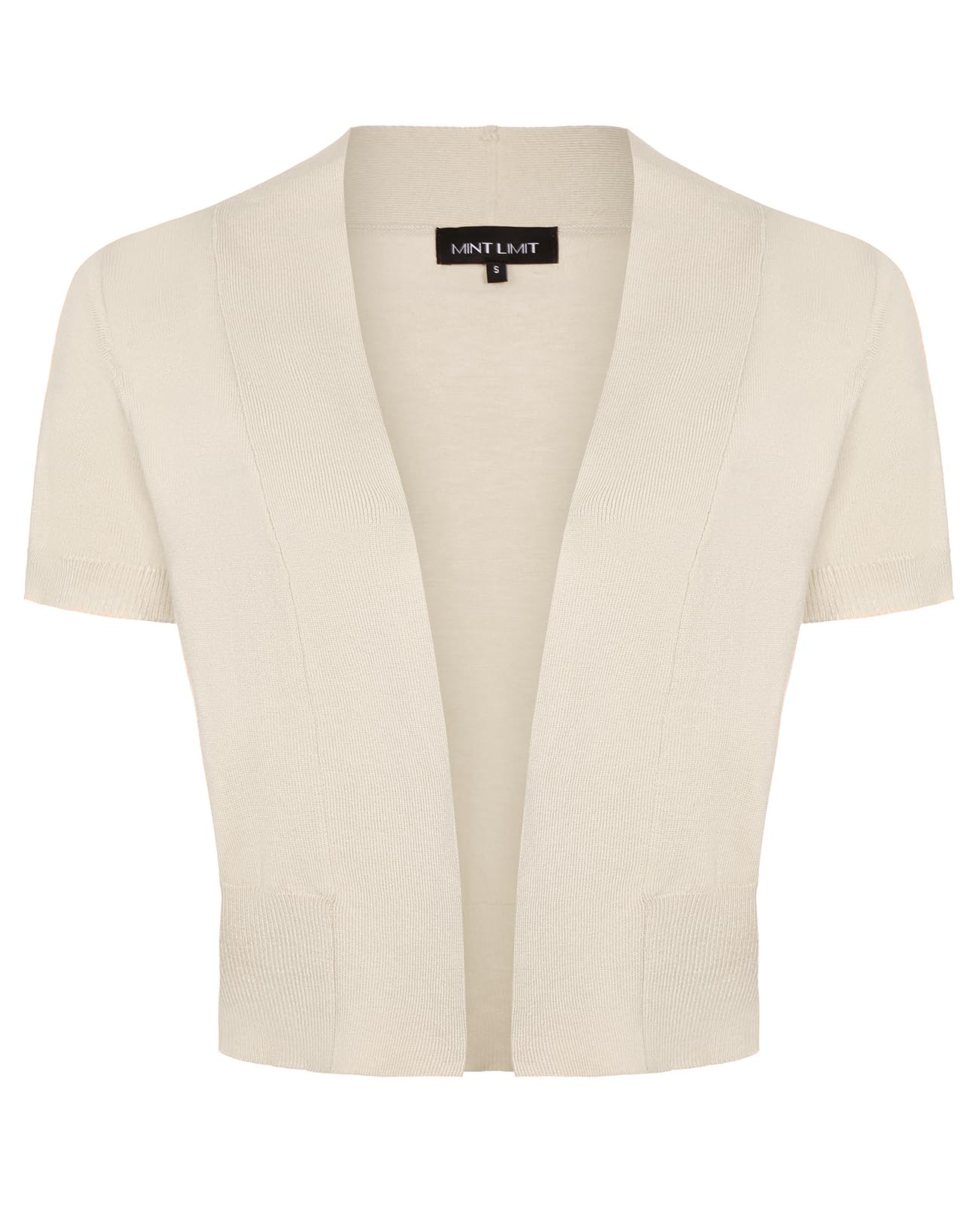 MINTLIMIT Women Shrug Bolero Open Front 3/4 Sleeve Cropped Cardigan Sweater