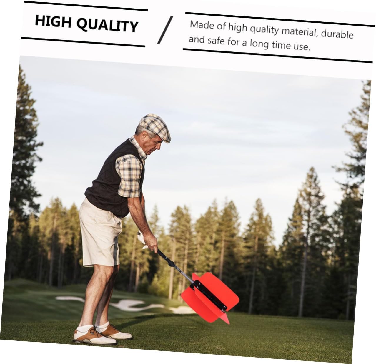 Golf Swing Trainer Practice Tool Power Resistance Fan, Grip Trainer Training Aid for Backyard and Indoor Golf Swing Improvement Random Color