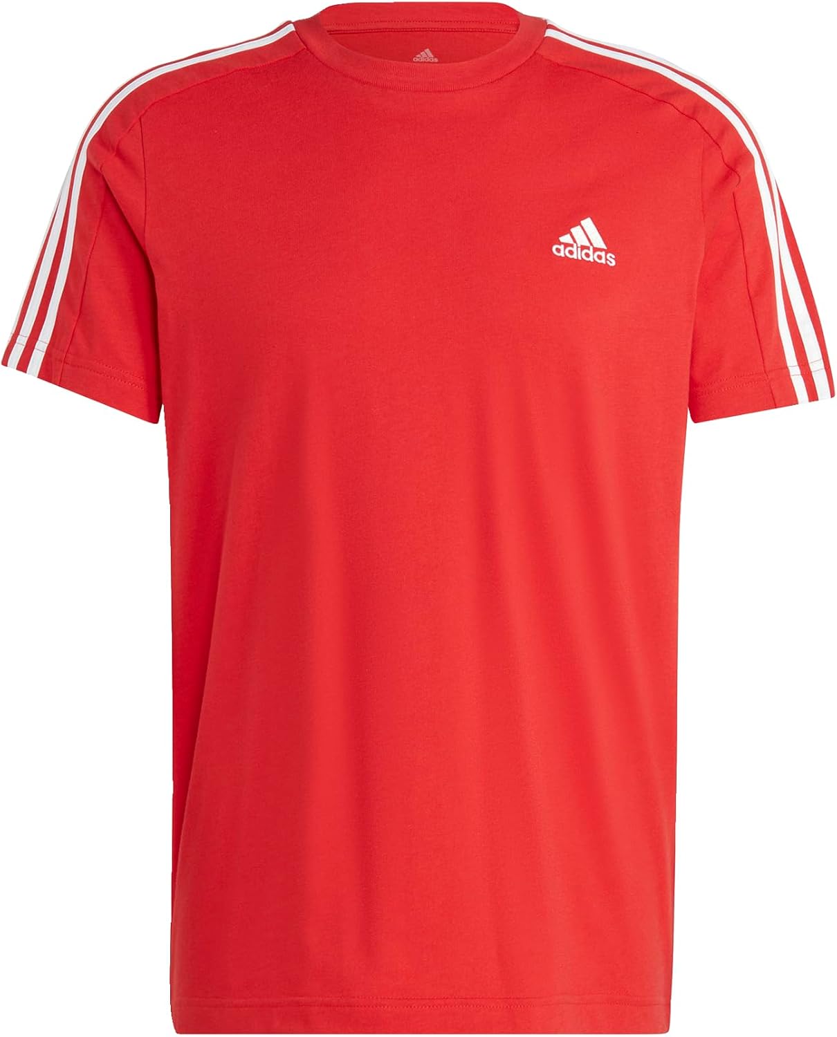 adidas Men's Essentials 3-Stripes Short Sleeve Crew Neck T-Shirt