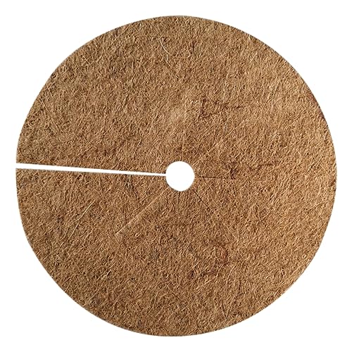 SUPVOX Estera del Lavabo Tapete para Control de malezas Coir para Control de malezas Protectores de Troncos de arboles mantillo de Corteza maceteros Anillo de mantillo de Fibras de Coco