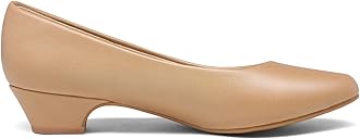 DREAM PAIRS Women's Mila Low Chunky Heel Pump Shoes