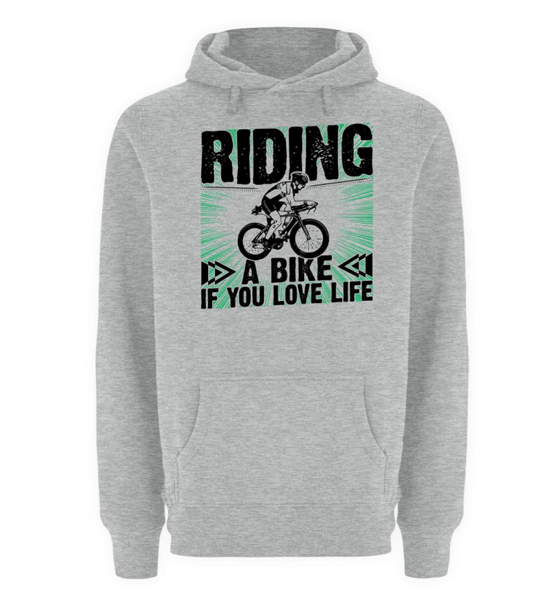 Pull à capuche de qualité supérieure gris pour cycliste exigeant - 3