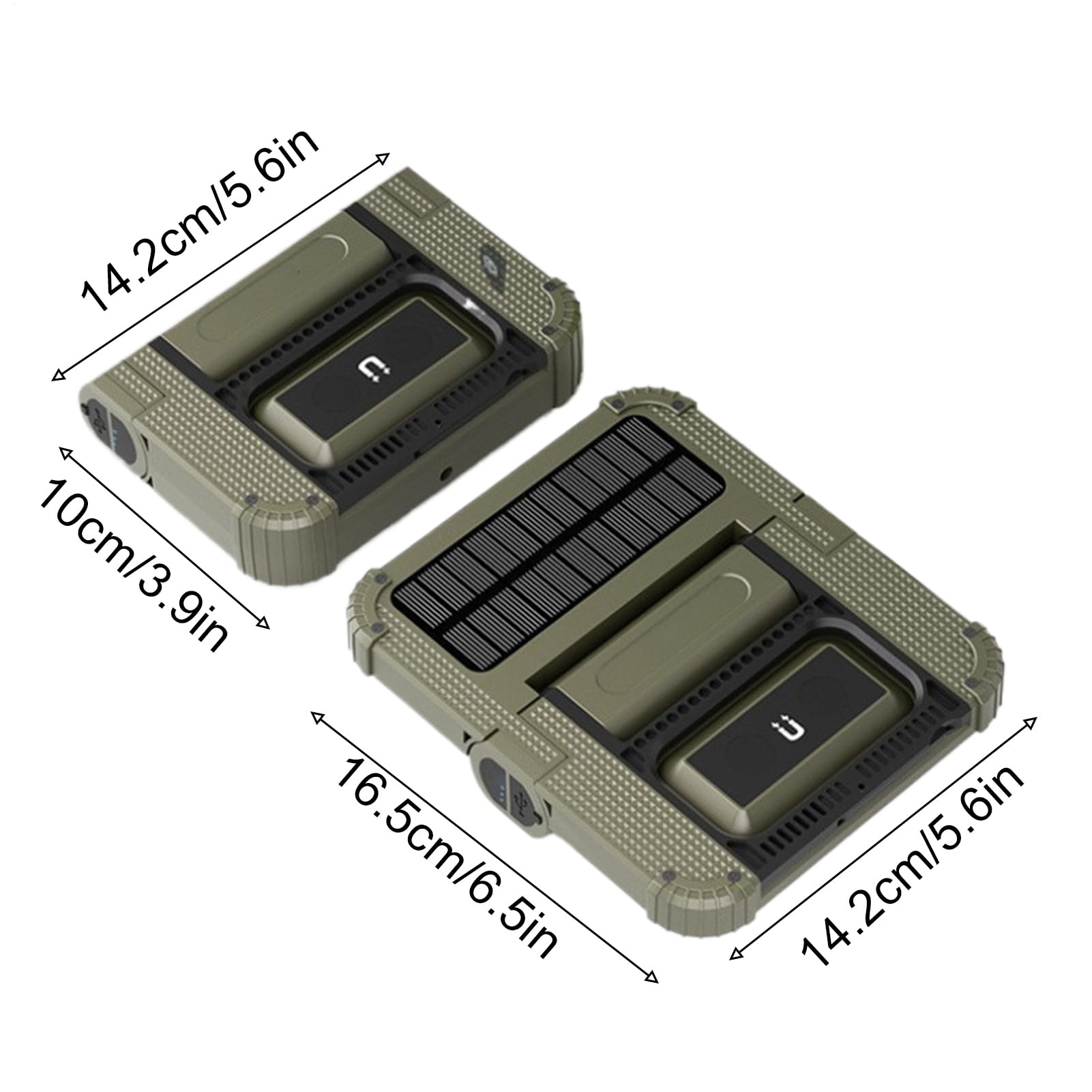 Lanterna Solare Per Campeggio LED Luminosa Magnetica Pieghevole | Lanterna Da Campo Luminosa Ad Alimentazione A Batteria Per Escursionismo Trekking Tenda Emergenza Sopravvivenza Pesca