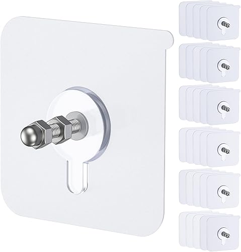 Miniatura 14 de Uniclife 20 Ganchos Autoadhesivos para Cuadros de 40 libras de Carga 2.64" Resistentes Colgadores de Cuadros Sin Clavos Ganchos de Pared Adhesivos