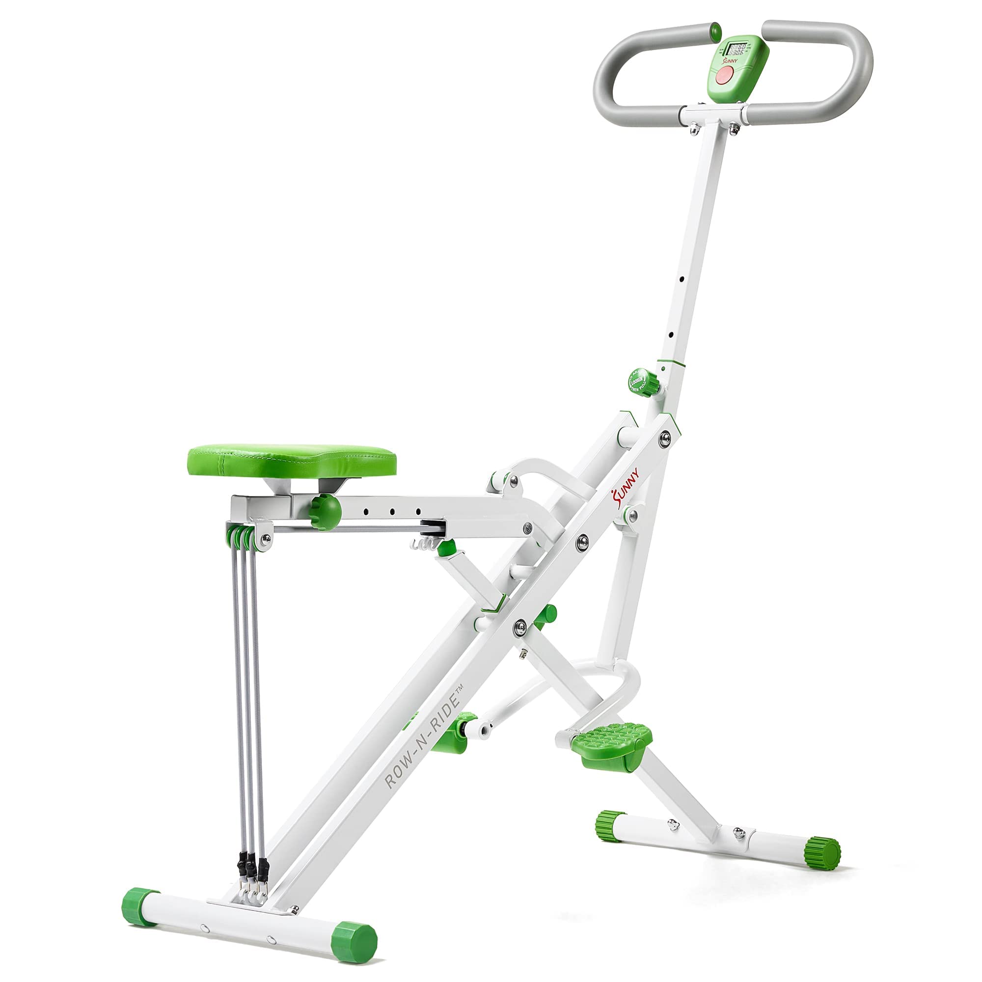 ローイングマシン、スクワットアシストRow-N-Ride トレーナー - 折りたたみ式 Amazon | Sunny Health & Fitness (サニーヘルス&フィットネス) Row-N