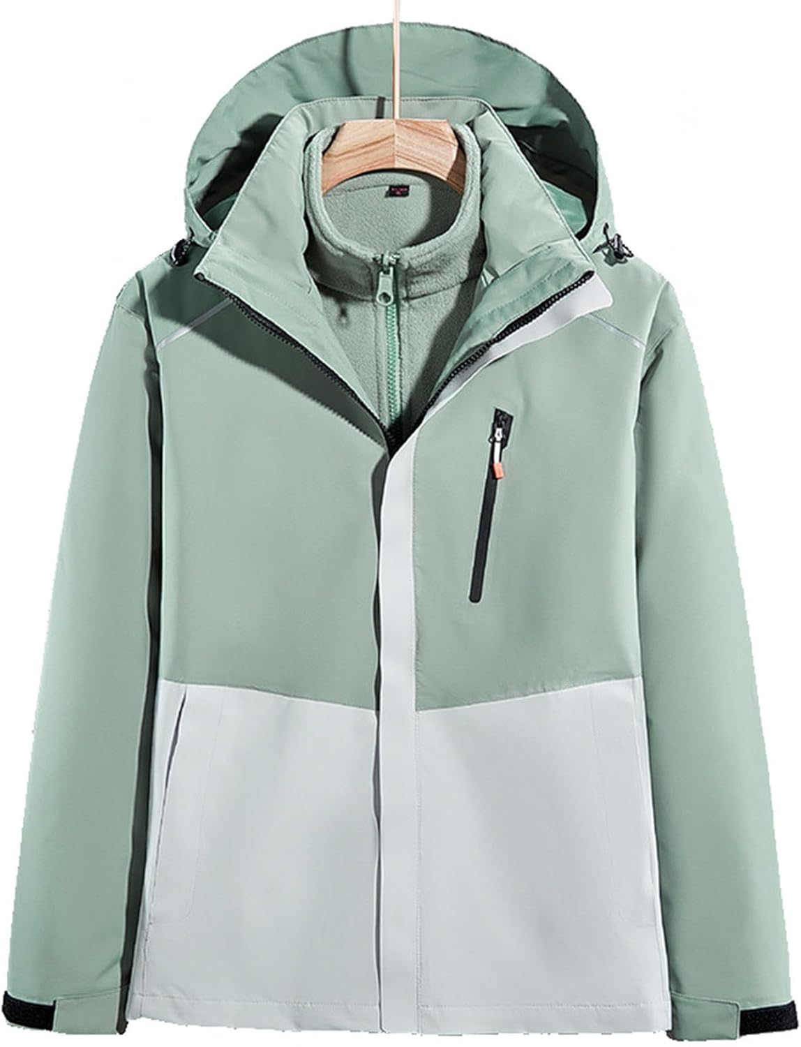 VIDECOR Stay Warm and Dry Women's 3-in-1 Ski Jacket Waterproof, Windproof, and Insulated for Winter Snow and Rain