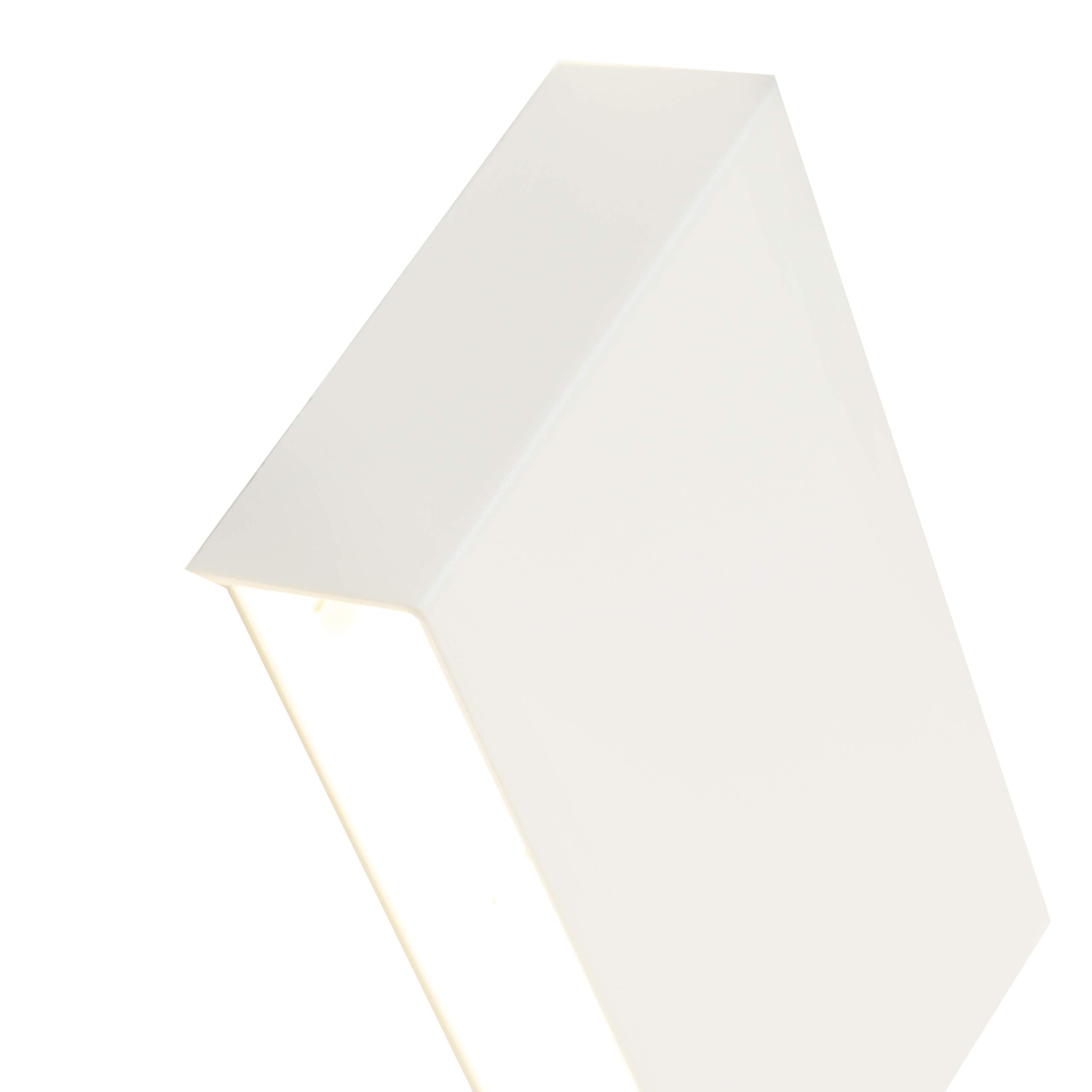 Qazqa Modern Up and Down Wandleuchte, Wandlampe - Otan - Weiß, Rechteckig, 5cm,