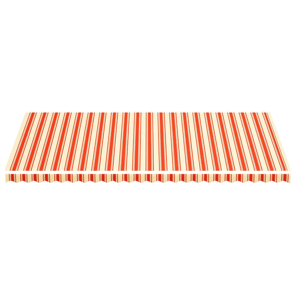 Tomostar Toile de Remplacement Store Banne, Toit de Rechange Tissu de Remplacement pour Auvent Jaune et Orange 6x3 m