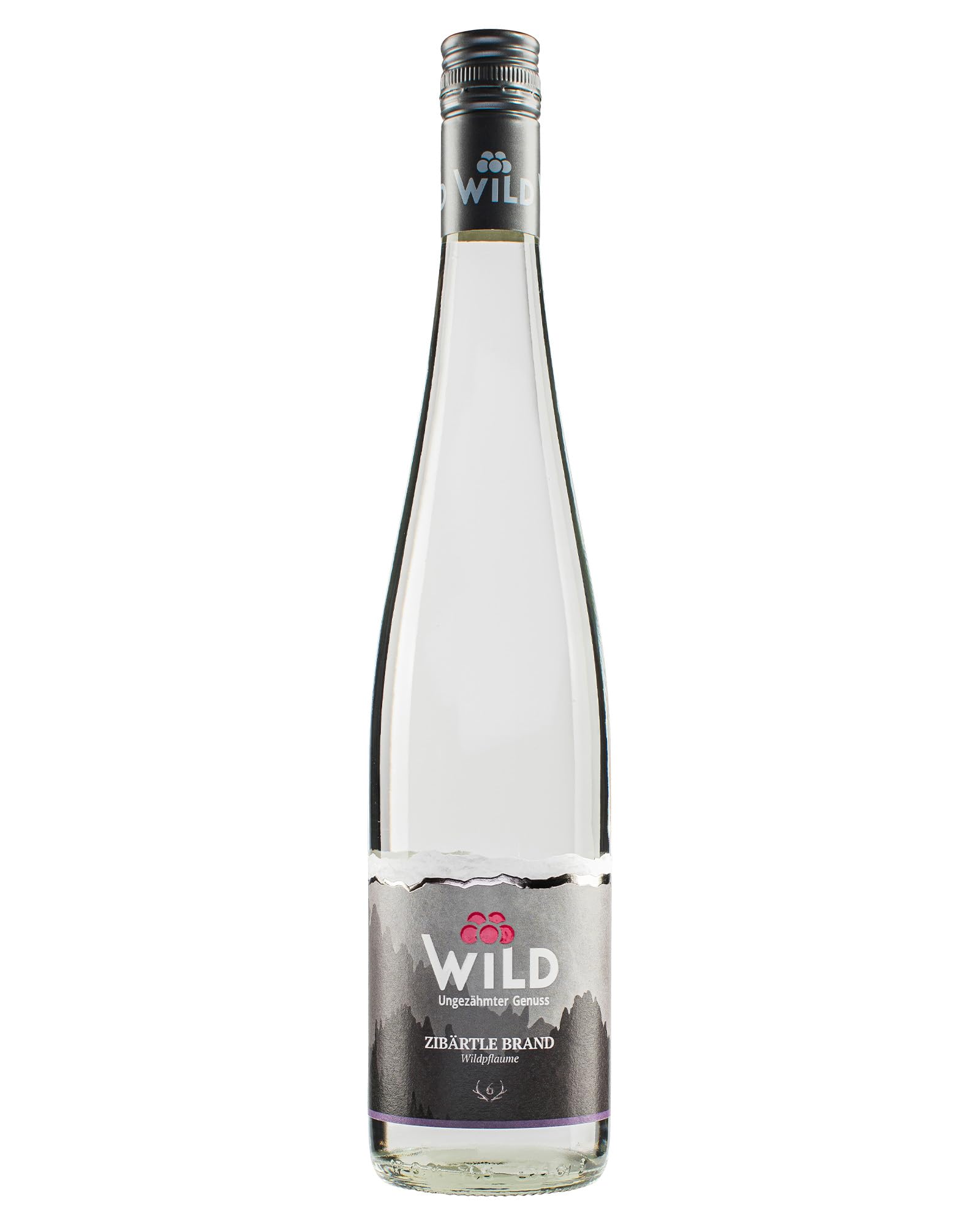 Brennerei Wild, Zibärtle Wildpflaumenbrand, Herb-süßer Geschmack, 40% Vol., Leicht Zimtig mit Mandelnuancen, Premium Qualität, Made in Germany