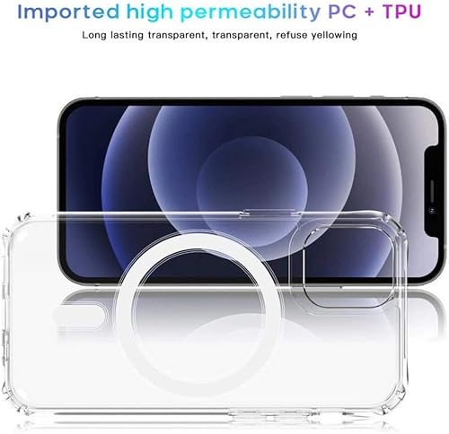 Miniatura 5 de Funda magnética transparente para iPhone 11 Pro de 5.8 pulgadas, compatible con carga MagSafe, antiamarilleo Ultra delgada 200% de protección contra