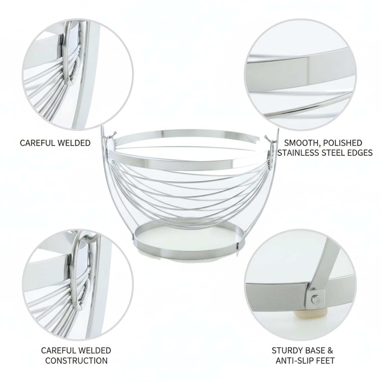 Fruttiera in Acciaio Inox, 1 PC