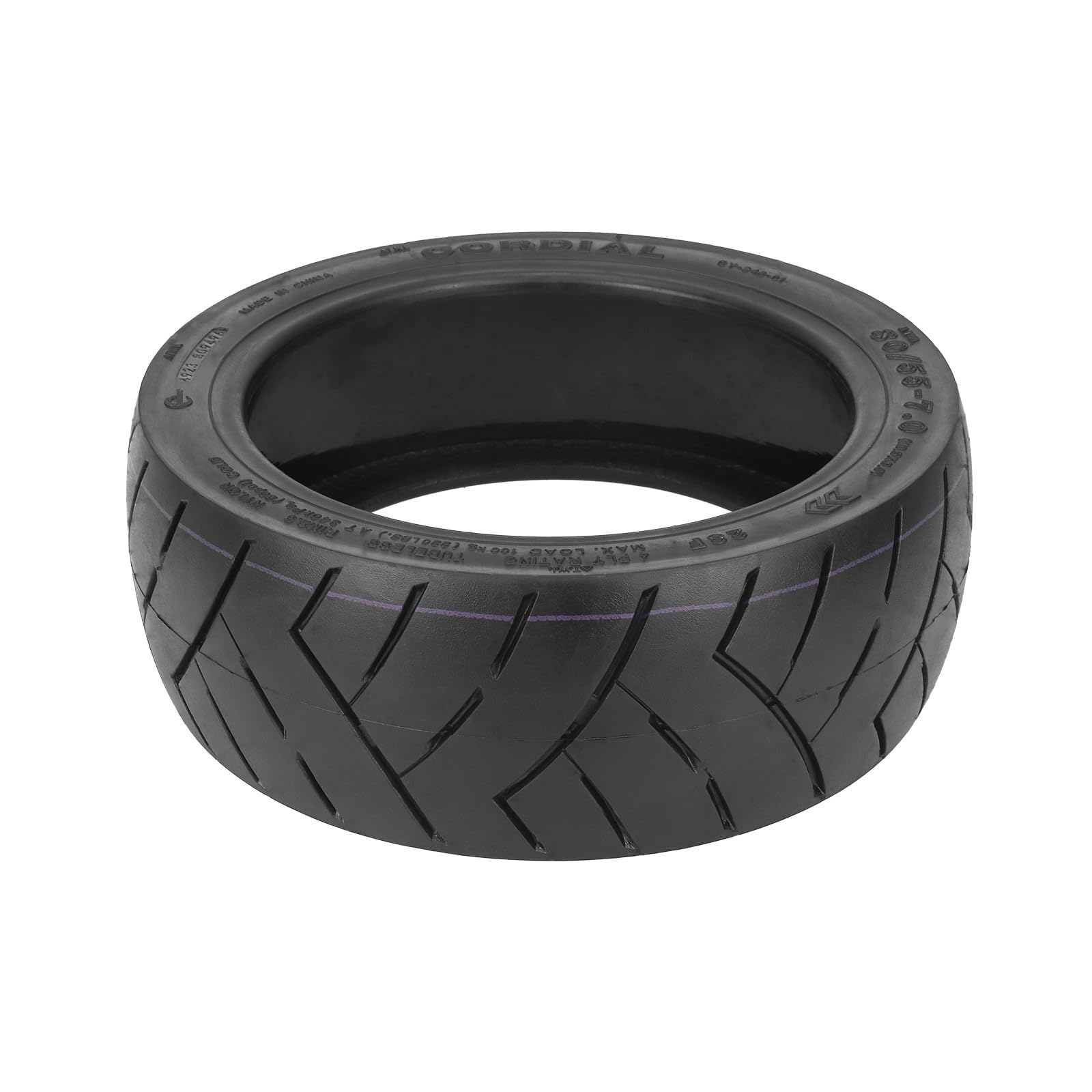 Pneu tubless 80/55-7,0 (10,5 x 3,0) pour scooter électrique Segway Ninebot P65D, 10,5", pneu de rechange, pneu sans chambre à air, durable, antidérapant, roue de rechange pour scooter (1 pièce)