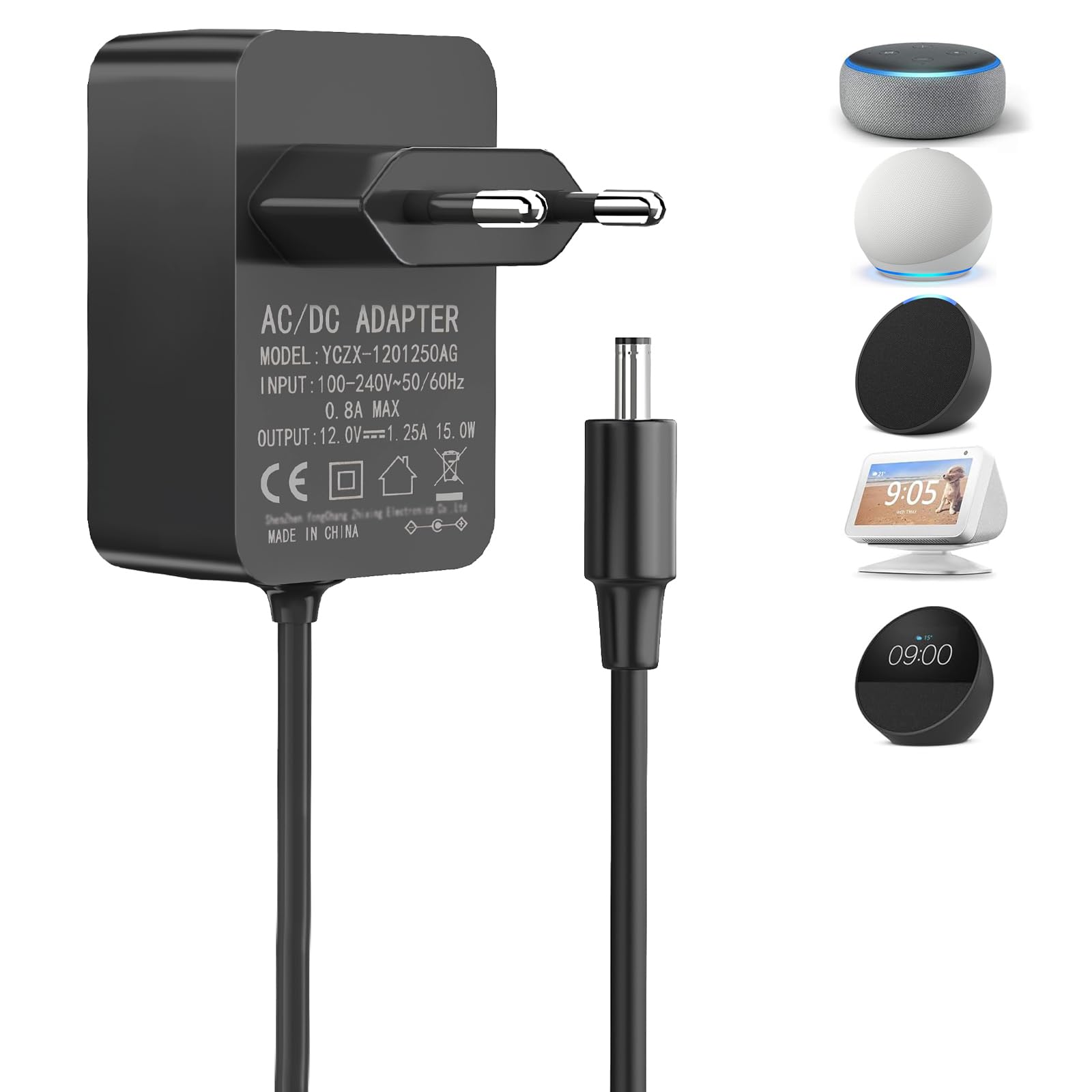 Cable para Echo Dot Kids de 15W que soluciona los apagones de música infantil 8