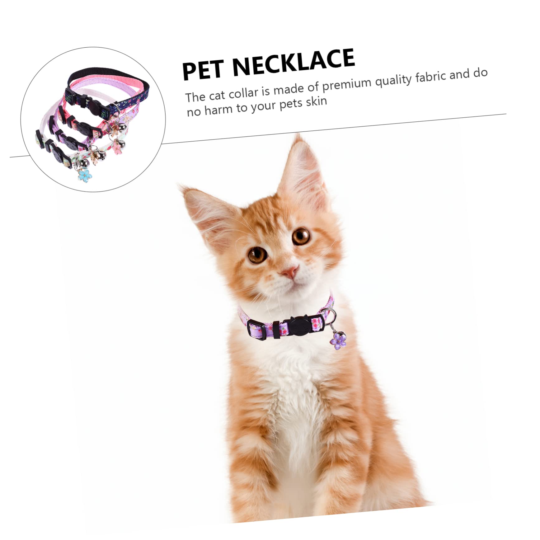 POPETPOP 12stücke Verstellbares Katzenhalsband Mit Buntem Blumenmuster Sicherheitskragen Für Kätzchen Atmungsaktive Und Bequeme Halskette Für Haustiere Für Stylische Auftritte