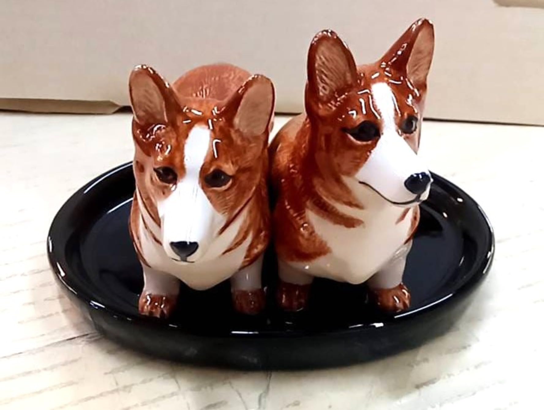 Sale e pepe ceramica regalo motivo cani casa/cucina (CORGI)