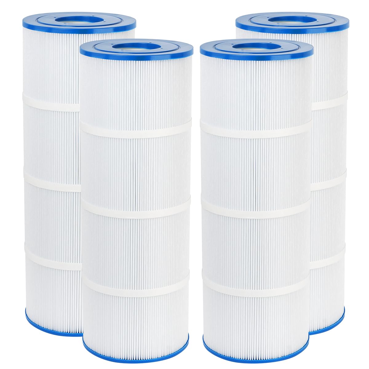 Photo 1 of WuYan CX580XRE Pool Filter Compatible with Hayward Swim Clear C580E,C3030,C3025,C3020,CX580XRE,C-7483,FC-1225,for Pleatco PA81,4×81 Sq. Ft Pool Filter Cartridge, 4 Pack