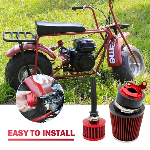 Image of Upgraded Mini Bike Air Filter Adapter Kit for Predator 212cc Coleman CT200U CT200U-EX BT200X KT196 224cc 196cc 6.5hp Honda GX160 GX200 Engine Go Kart Performance Parts