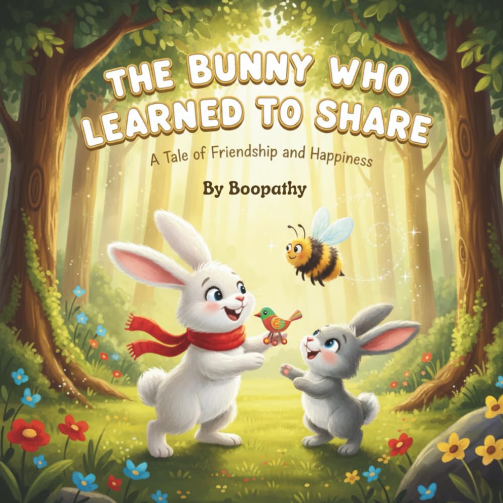 The Bunny Who Learned to Share: A Tale of Friendship and Happiness — A Heartwarming Short Story for Kids Ages 4–8 with Moral Lessons About Kindness, ... Story for Early Readers and Kindergarten