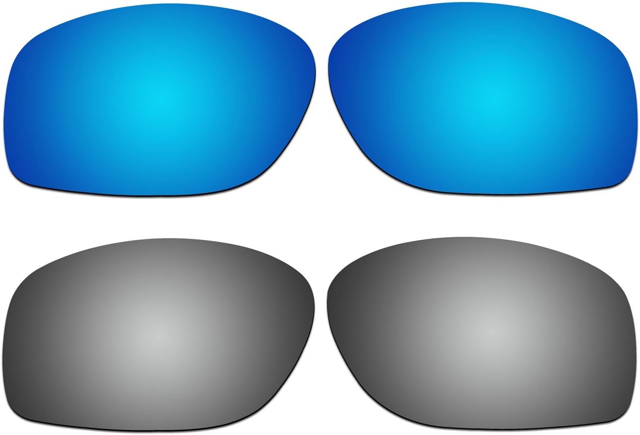 ACOMPATIBLE 2 Pair Replacement Polarized Lenses for Oakley Conductor 8 Sunglasses OO4107 Pack P6