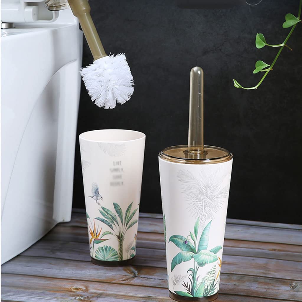 Escobillero Escobilla de Baño Escobilla WC Escobillas de inodoro para baño con soporte, juego de escobillas de inodoro de diseño creativo con escobilla de inodoro de pie de piso base Escobillero y Sop